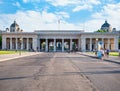 Front view with Outer Castle Gate (ÃâuÃÅ¸eres Burgtor), the entrance to Hofburg palace and Heldenplatz Royalty Free Stock Photo